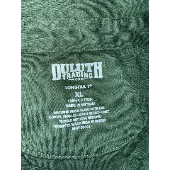 Duluth Trading Company Dark Green Longtail Pocket Polo Short Sleeve Size X Large - Picture 5 of 5
